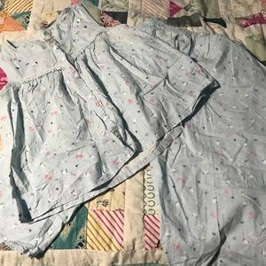 Cute Light Blue Pajamas Set